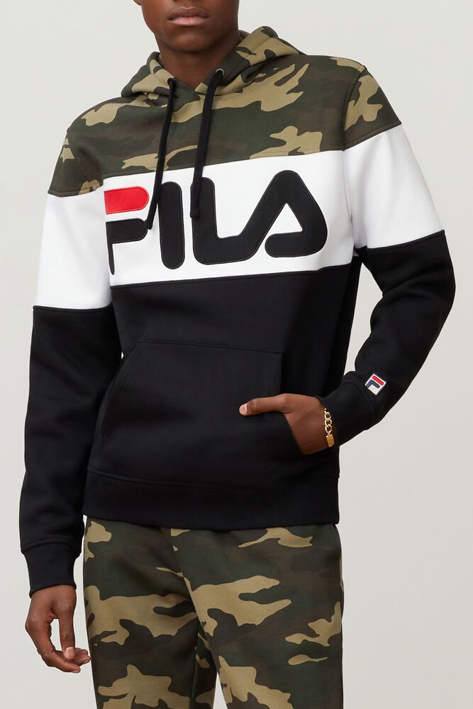 Fila Hoodie Mens Black - Grand-slam - Philippines 5674839-MI